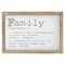 Northlight 12.5" Wooden Framed Definition of "Family" Plaque Wall Decor